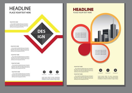 design cover book brochure flyer layout annual report business template