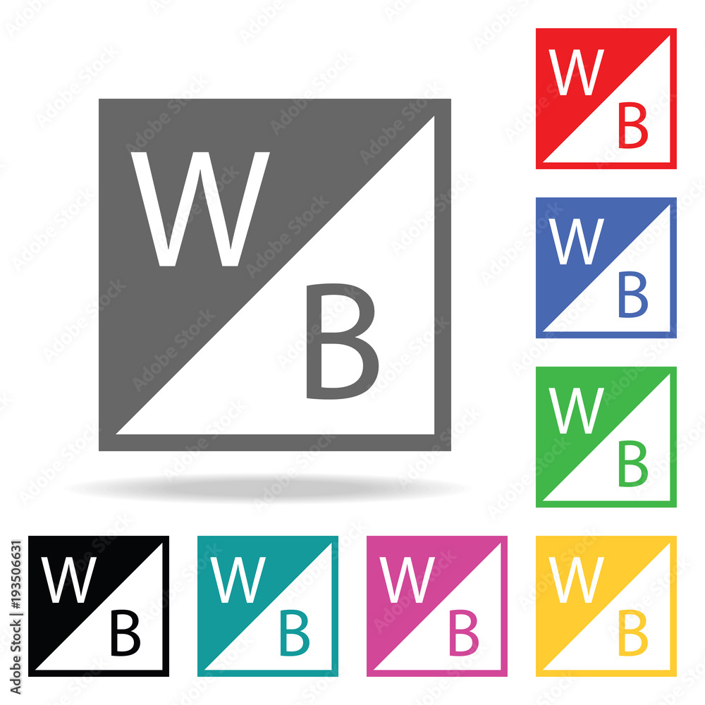 Poster white balance sign icon. elements in multi colored icons for mobile concept and web apps. icons for 