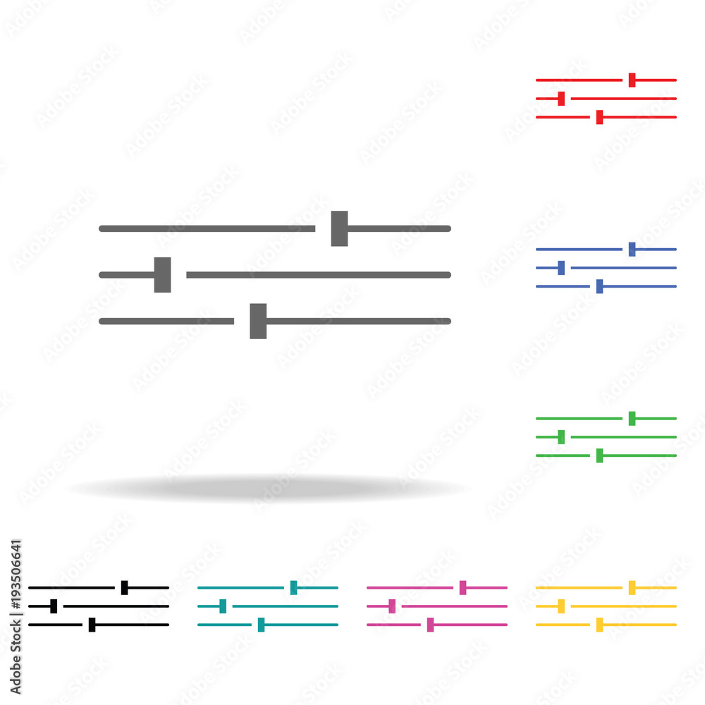Poster tune image sign icon. elements in multi colored icons for mobile concept and web apps. icons for web