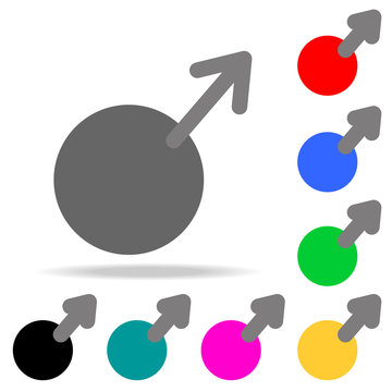 male symbol web icon. Elements in multi colored icons for mobile concept and web apps. Icons for website design and development, app development
