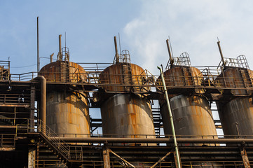 Abandoned steelmaking equipments in outdoor © axz65