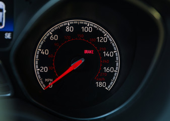 speedometer in modern vehicle