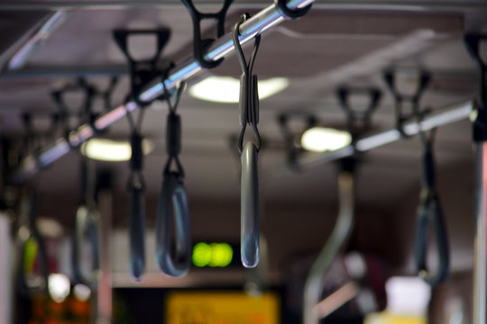 Public transportation, bus handle that nobody catches
