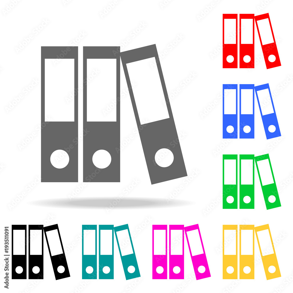 Poster binders vector icon. elements in multi colored icons for mobile concept and web apps. icons for webs
