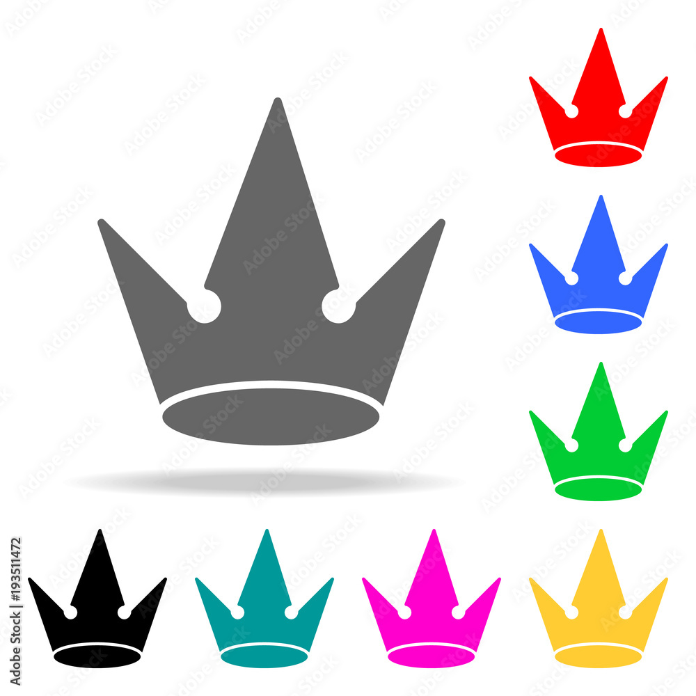 Poster crown icon. elements in multi colored icons for mobile concept and web apps. icons for website desig