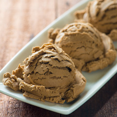 Sweet cocoa ice cream