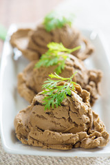 Brown ice cream