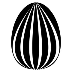 Easter egg silhouette