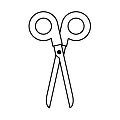 scissors tool isolated icon vector illustration design