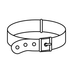 mascot necklace isolated icon vector illustration design