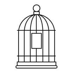 cage bird empty icon vector illustration design