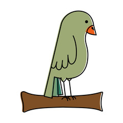 cute bird isolated icon vector illustration design