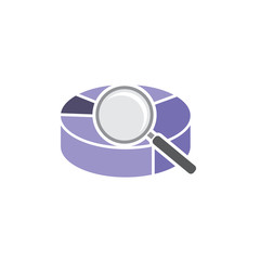Search Chart Logo Icon Design