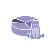 Rocket Chart Logo Icon Design
