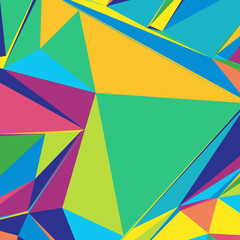 Abstract background with colorful triangles for magazines, booklets or mobile lock screen