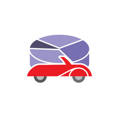 Car Chart Logo Icon Design