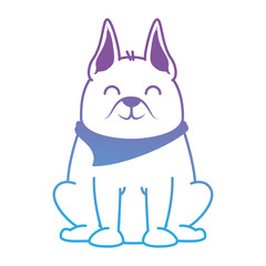 cute dog mascot character vector illustration design