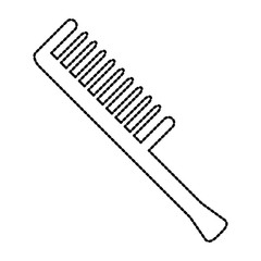 comb barber tool icon vector illustration design