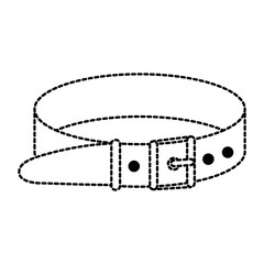 mascot necklace isolated icon vector illustration design