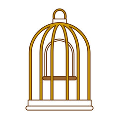cage bird empty icon vector illustration design