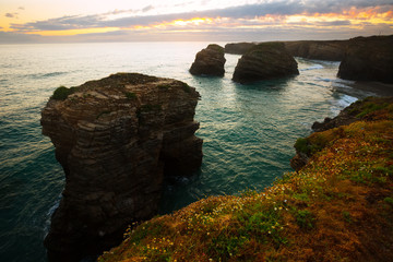 Rocks at  Atlantic Ocean coast