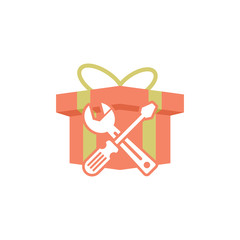 Repair Gift Logo Icon Design