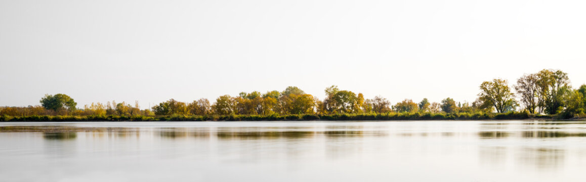 An old lake in a mountainous area