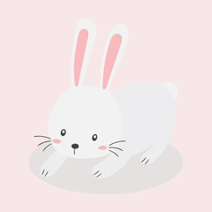 cute rabbit vector