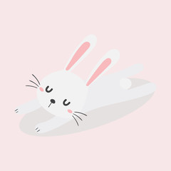 cute rabbit vector