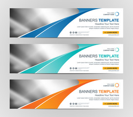 Fototapeta premium Abstract Web banner design background or header Templates