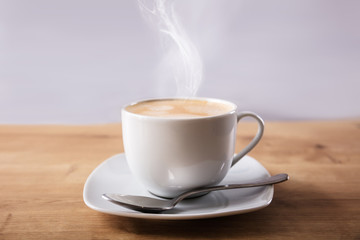 Elevated View Of Hot Coffee