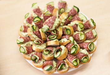 Tasty sandwiches for party