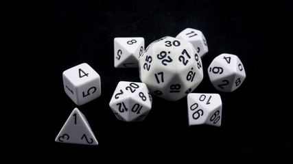 white polyhedron in the black abyss