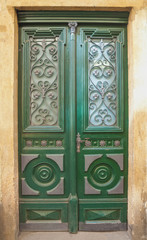 Old door in the Prague