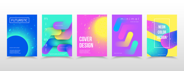 Abstract gradient shapes templates for creative banner poster. Colorful covers design. Vector illustration eps 10