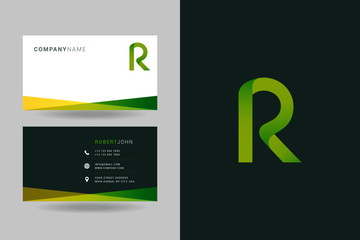 Letter Z logo icon with business card vector template.