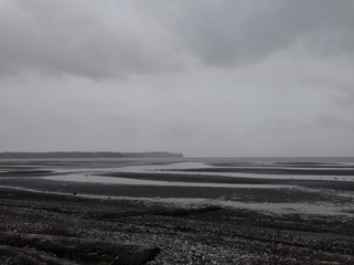 Winter storm clouds hanging over Birch Bay
