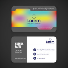 Obraz premium Business card design layout template