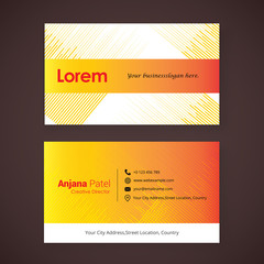 Fototapeta premium Business Card Template. creative business card