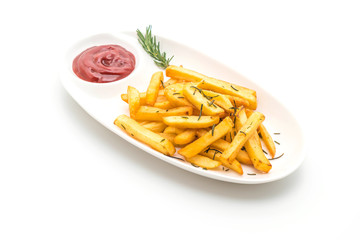 french fries with sauce