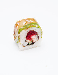 Sushi on white background