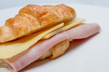 croissant ham and cheese