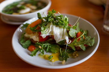 Poach Egg Salad