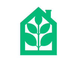 green leaves plant house housing home residence residential real estate image vector