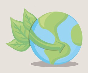 save the world and clean energy concept design