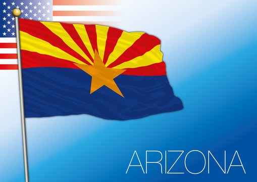 Arizona,  federal state flag, United States