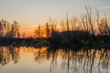 Autumn landscape. Russia