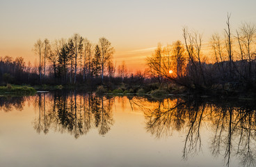 Autumn landscape. Russia