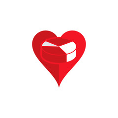 Analytic Love Logo Icon Design