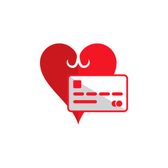 Card Love Logo Icon Design